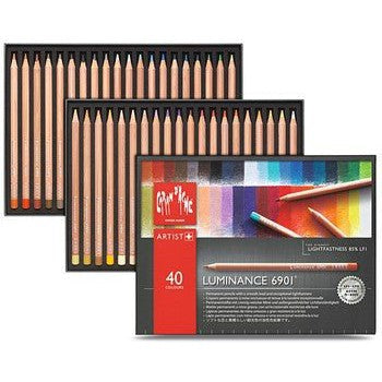 Caran d'Ache Luminance Pencils Set 40 - theartshop.com.au