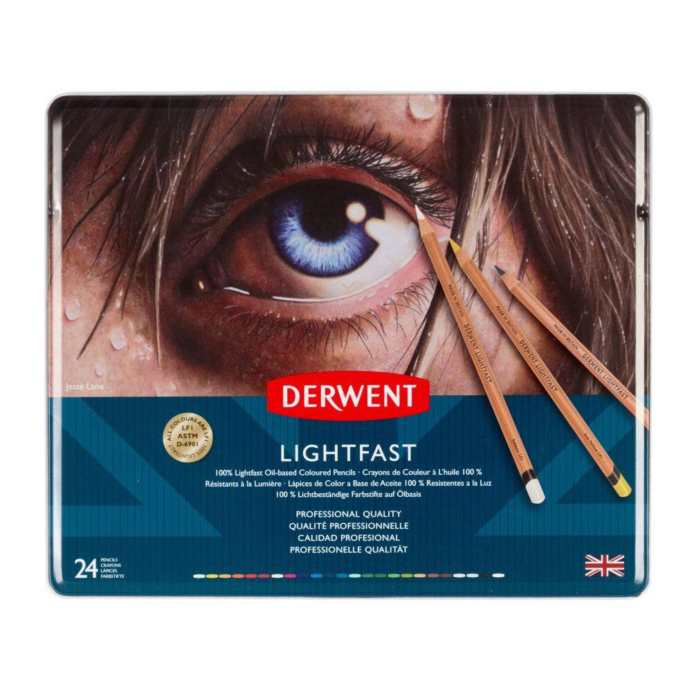 Derwent Lightfast Tin 24 - theartshop.com.au