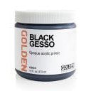 Golden Black Gesso 437ml Tub - theartshop.com.au