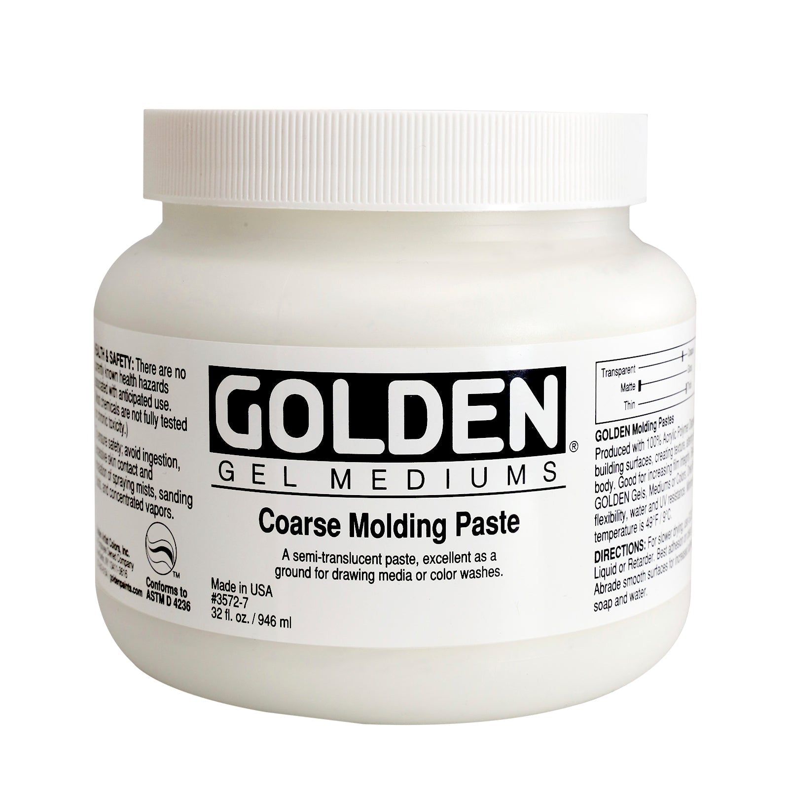 Golden Coarse Molding Paste 946ml - theartshop.com.au