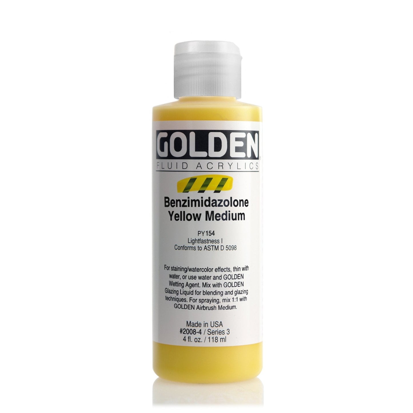 Golden Fluid 118ml Benzimidazolone Yellow Medium - theartshop.com.au