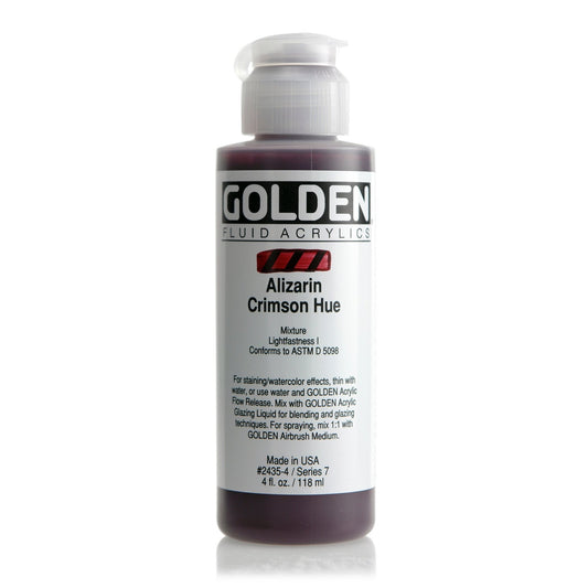 Golden Fluid Acrylic 118ml Alizarin Crimson - theartshop.com.au