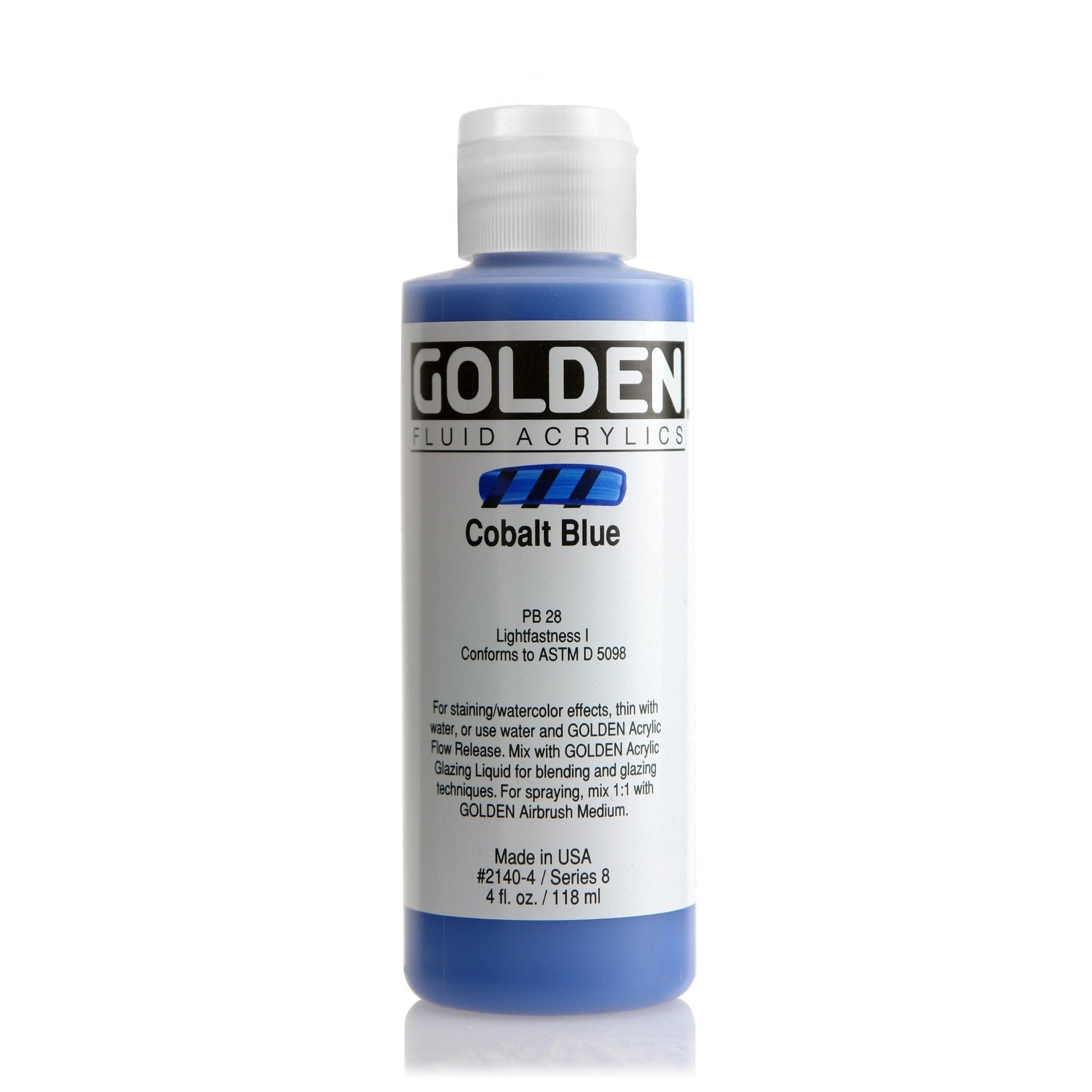 Golden Fluid Acrylic 118ml Cobalt Blue - theartshop.com.au