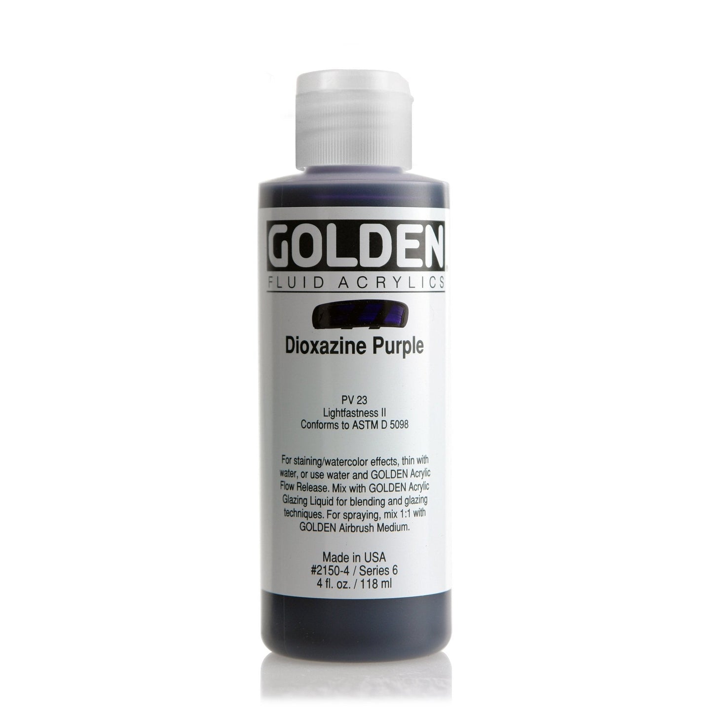 Golden Fluid Acrylic 118ml Dioxazine Purple - theartshop.com.au