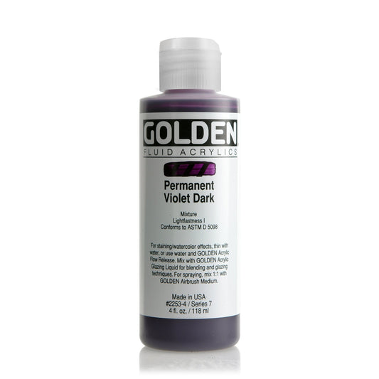 Golden Fluid Acrylic 118ml Permanent Violet Dark - theartshop.com.au