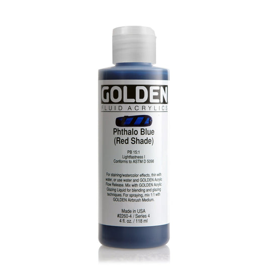 Golden Fluid Acrylic 118ml Phthalo Blue Red Shade - theartshop.com.au