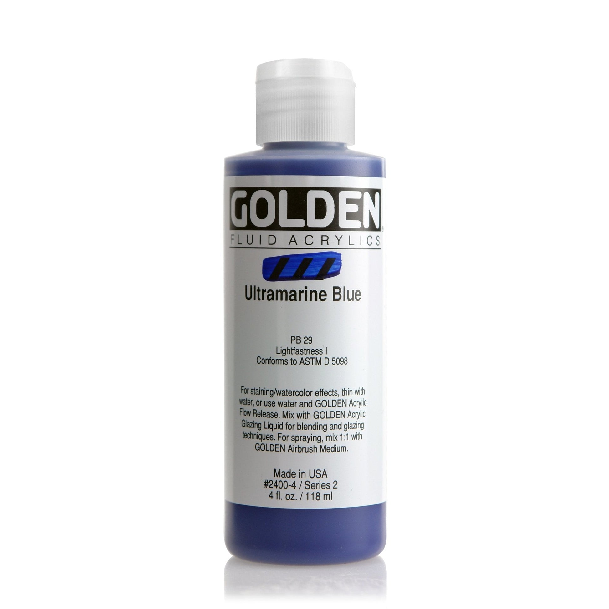 Golden Fluid Acrylic 118ml Ultramarine Blue - theartshop.com.au