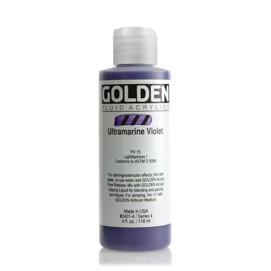 Golden Fluid Acrylic 118ml Ultramarine Violet - theartshop.com.au