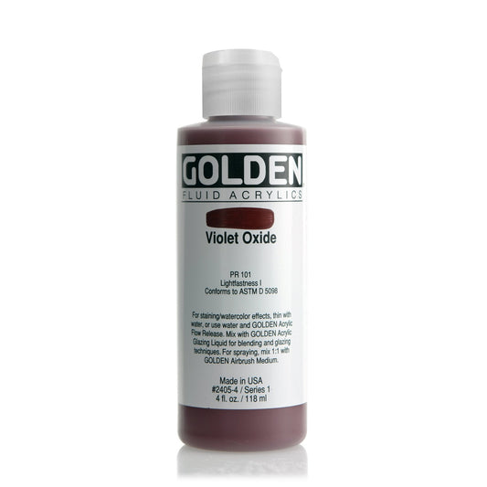 Golden Fluid Acrylic 118ml Violet Oxide - theartshop.com.au