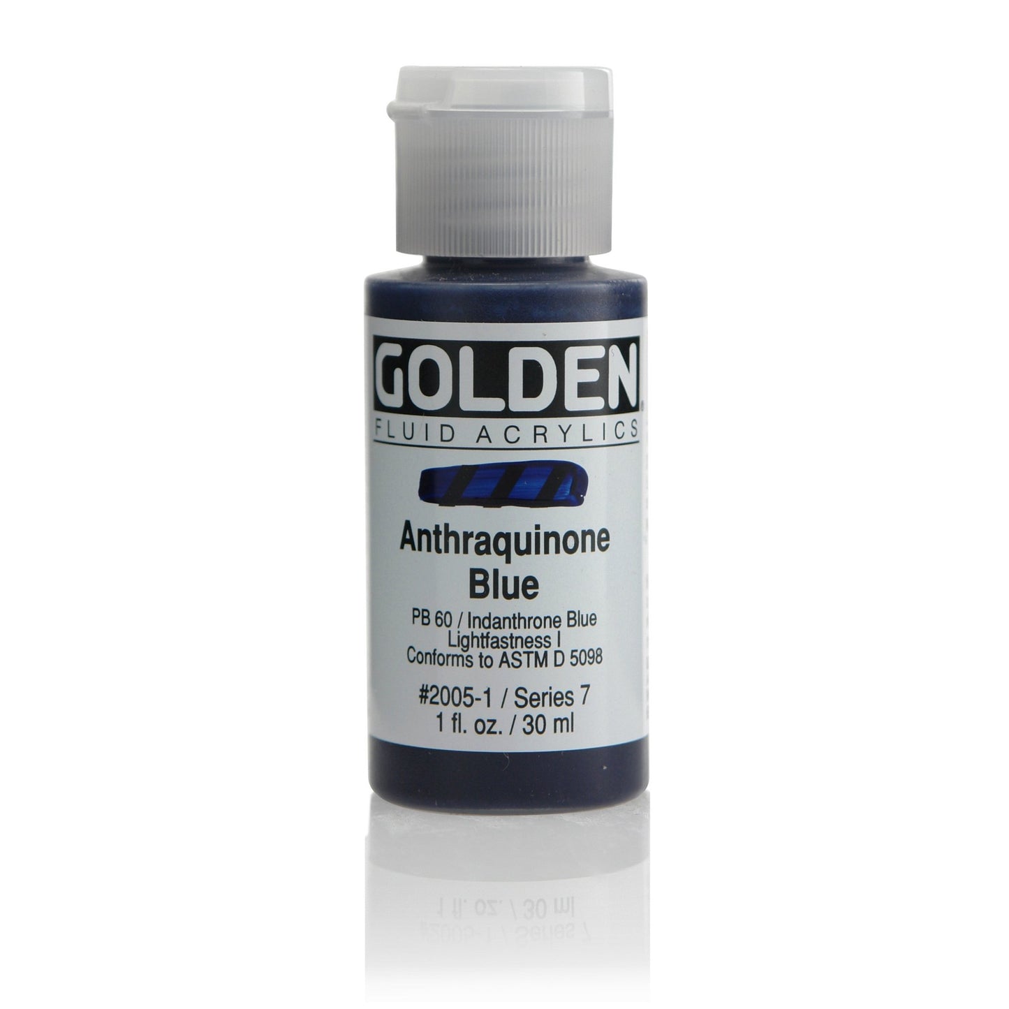 Golden Fluid Acrylic 30ml Anthraquinone Blue - theartshop.com.au