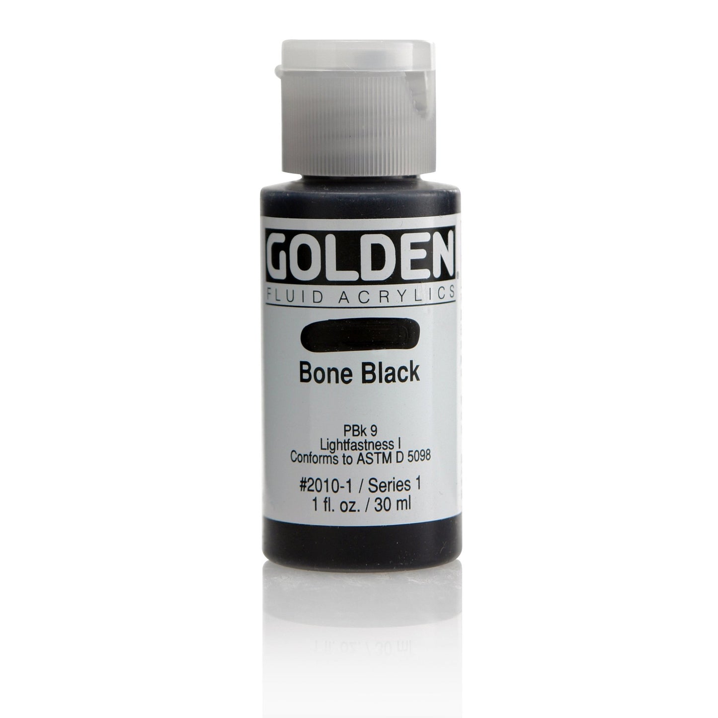 Golden Fluid Acrylic 30ml Bone Black - theartshop.com.au