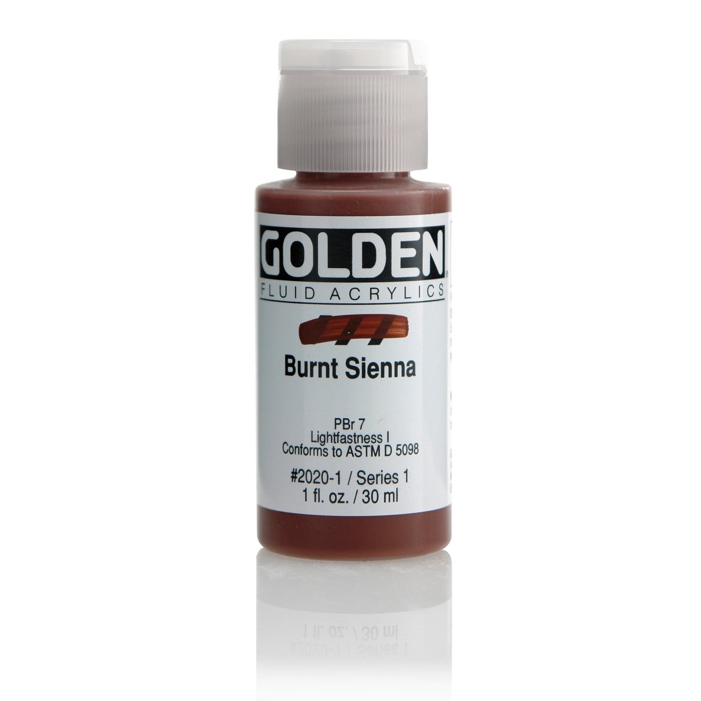 Golden Fluid Acrylic 30ml Burnt Sienna - theartshop.com.au