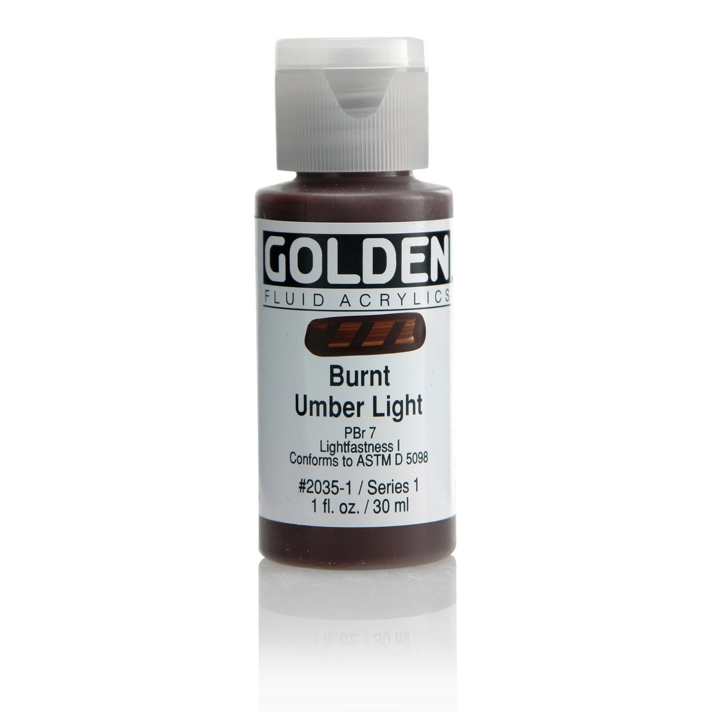 Golden Fluid Acrylic 30ml Burnt Umber Light - theartshop.com.au