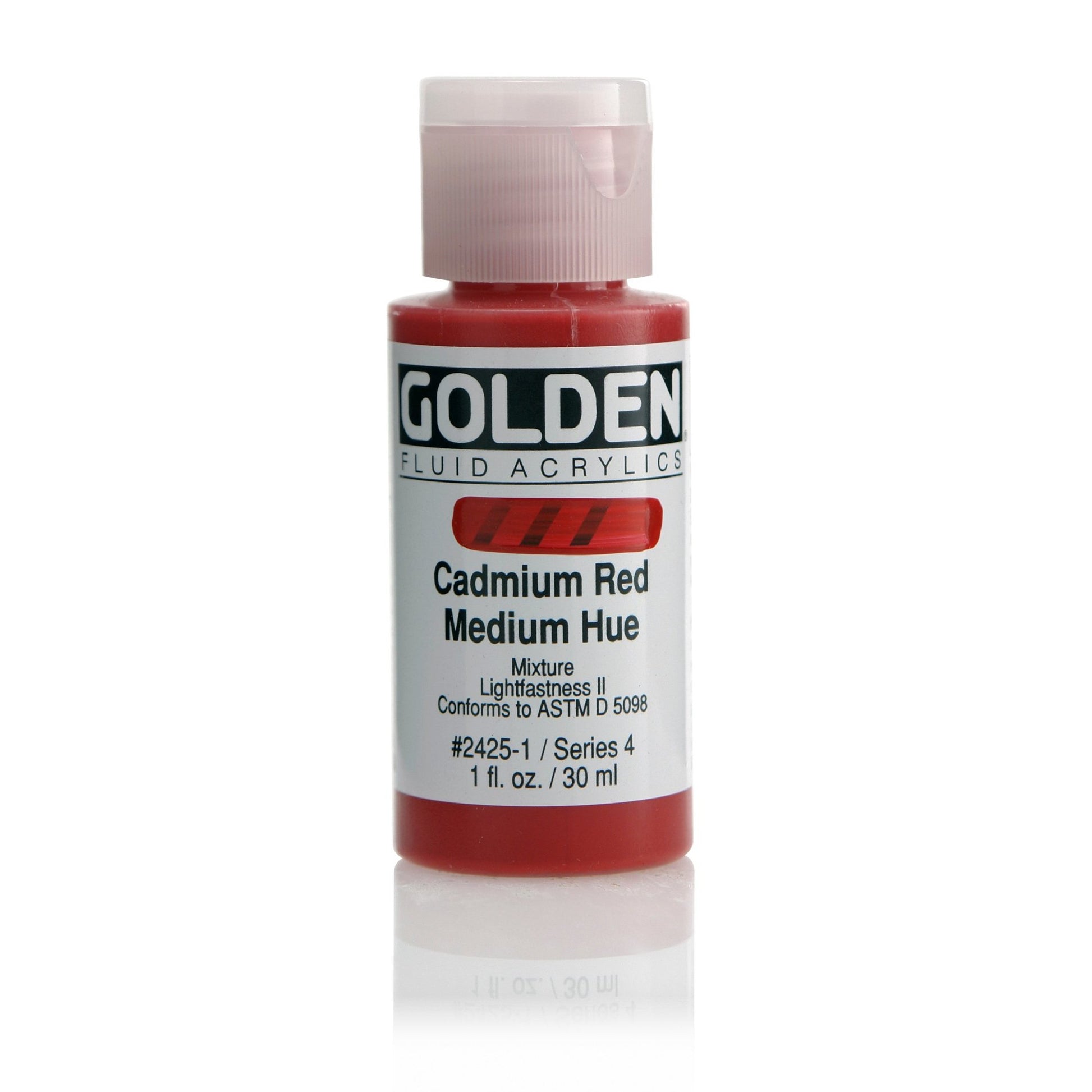 Golden Fluid Acrylic 30ml Cadmium Red Medium Hue - theartshop.com.au