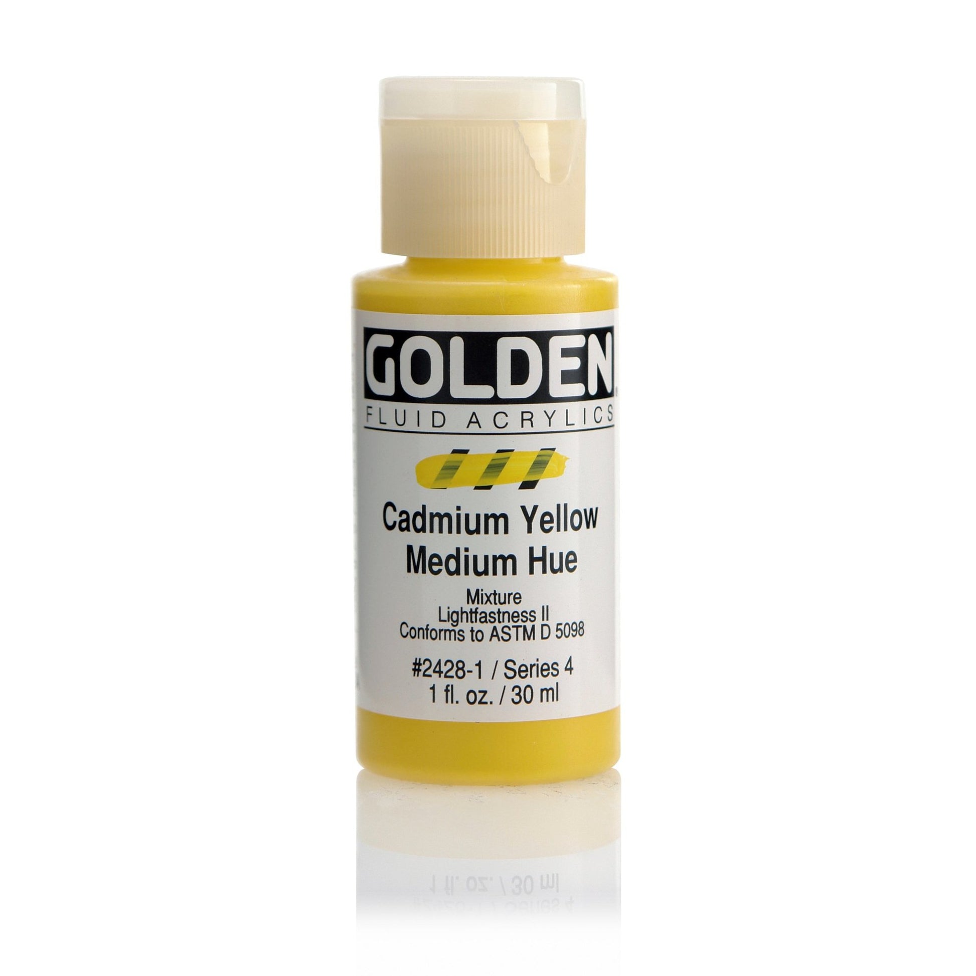 Golden Fluid Acrylic 30ml Cadmium Yellow Medium Hue - theartshop.com.au