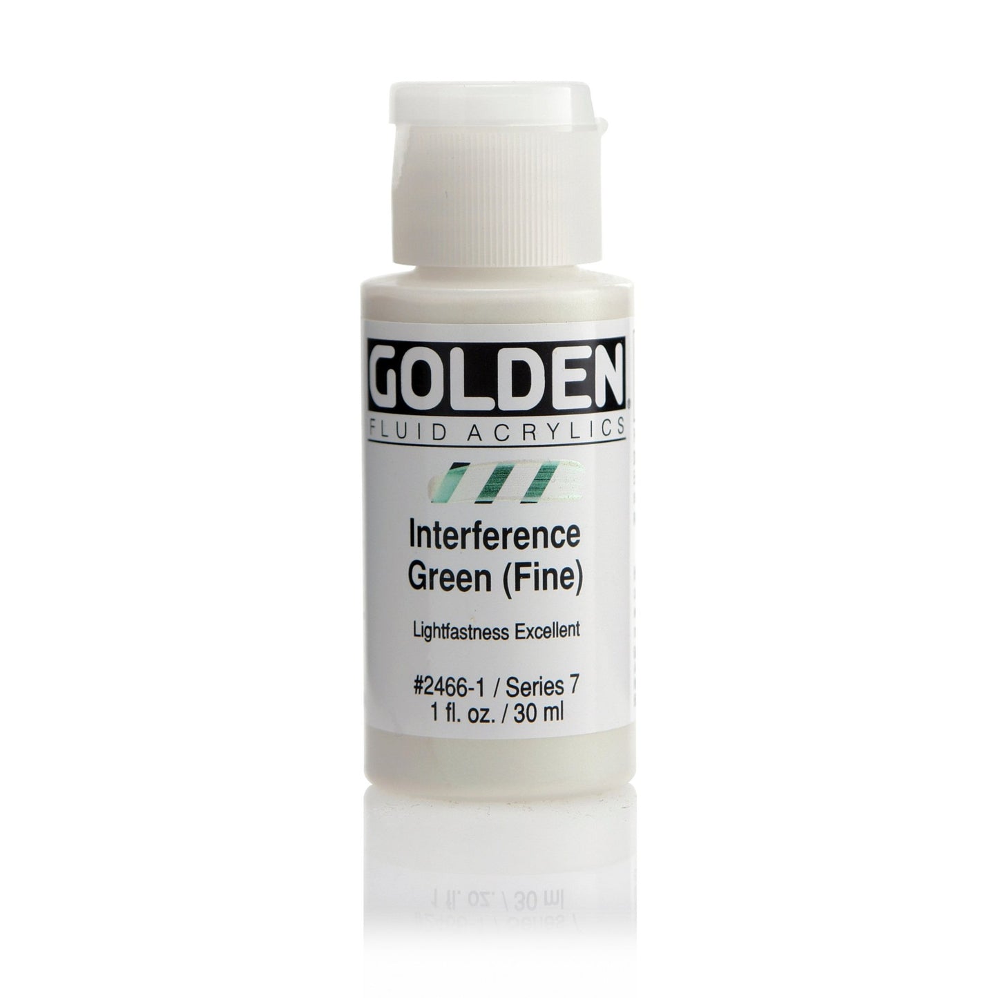 Golden Fluid Acrylic 30ml Interference Green (fine) - theartshop.com.au