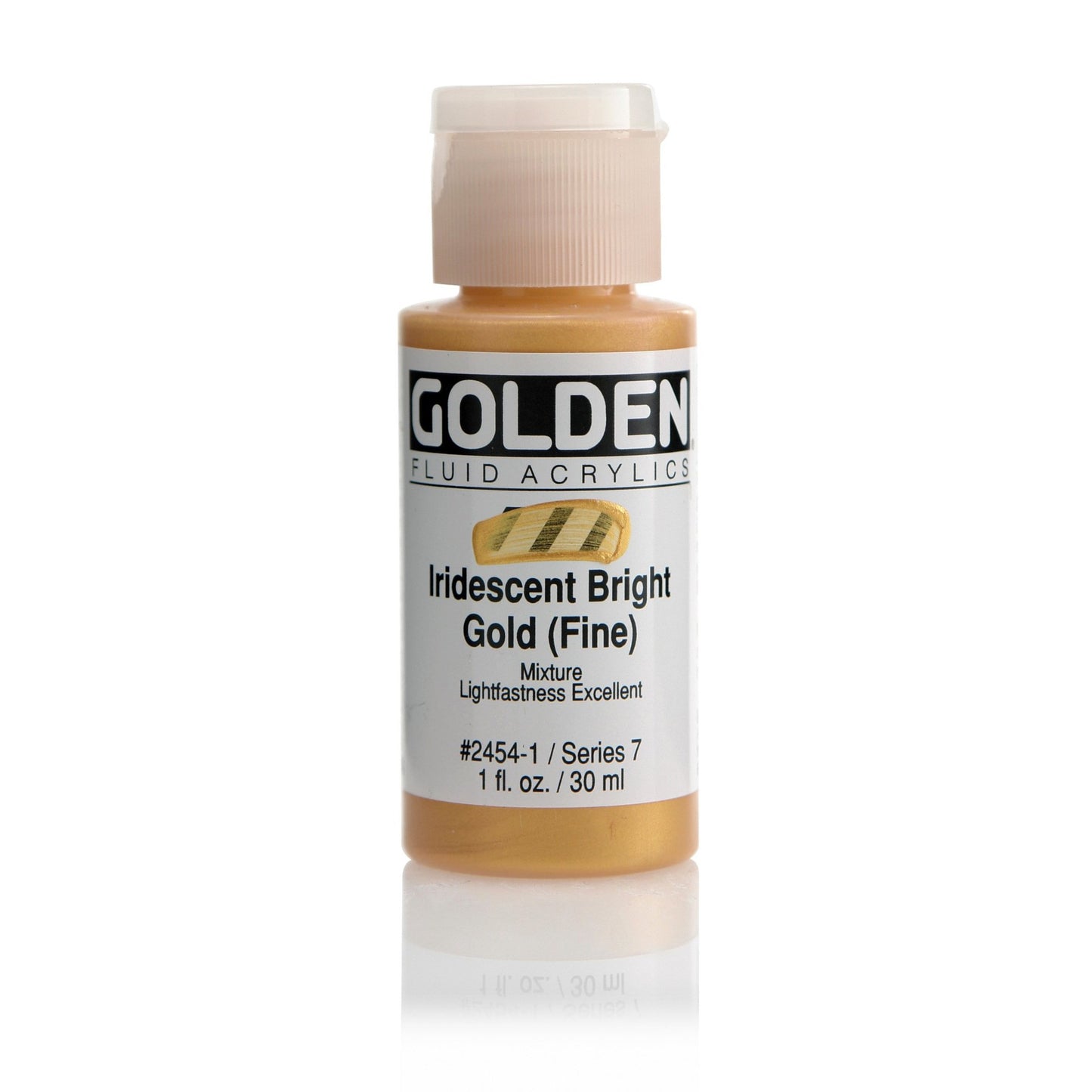 Golden Fluid Acrylic 30ml Iridescent Bright Gold (fine) - theartshop.com.au