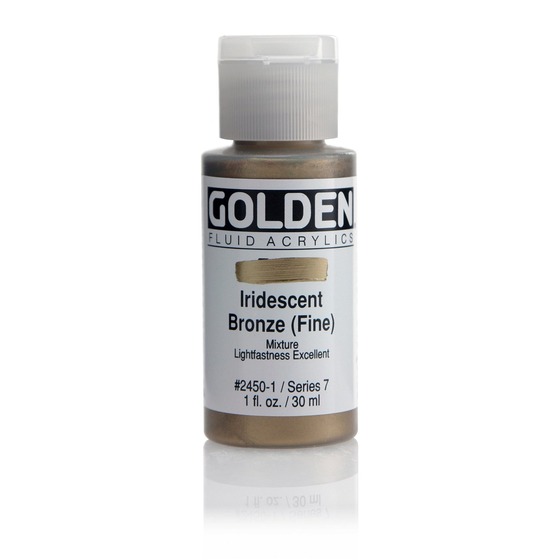 Golden Fluid Acrylic 30ml Iridescent Bronze Fine - theartshop.com.au