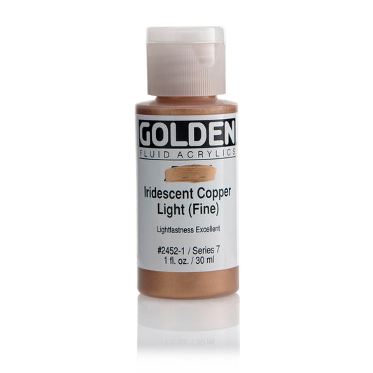 Golden Fluid Acrylic 30ml Iridescent Copper Light (fine) - theartshop.com.au