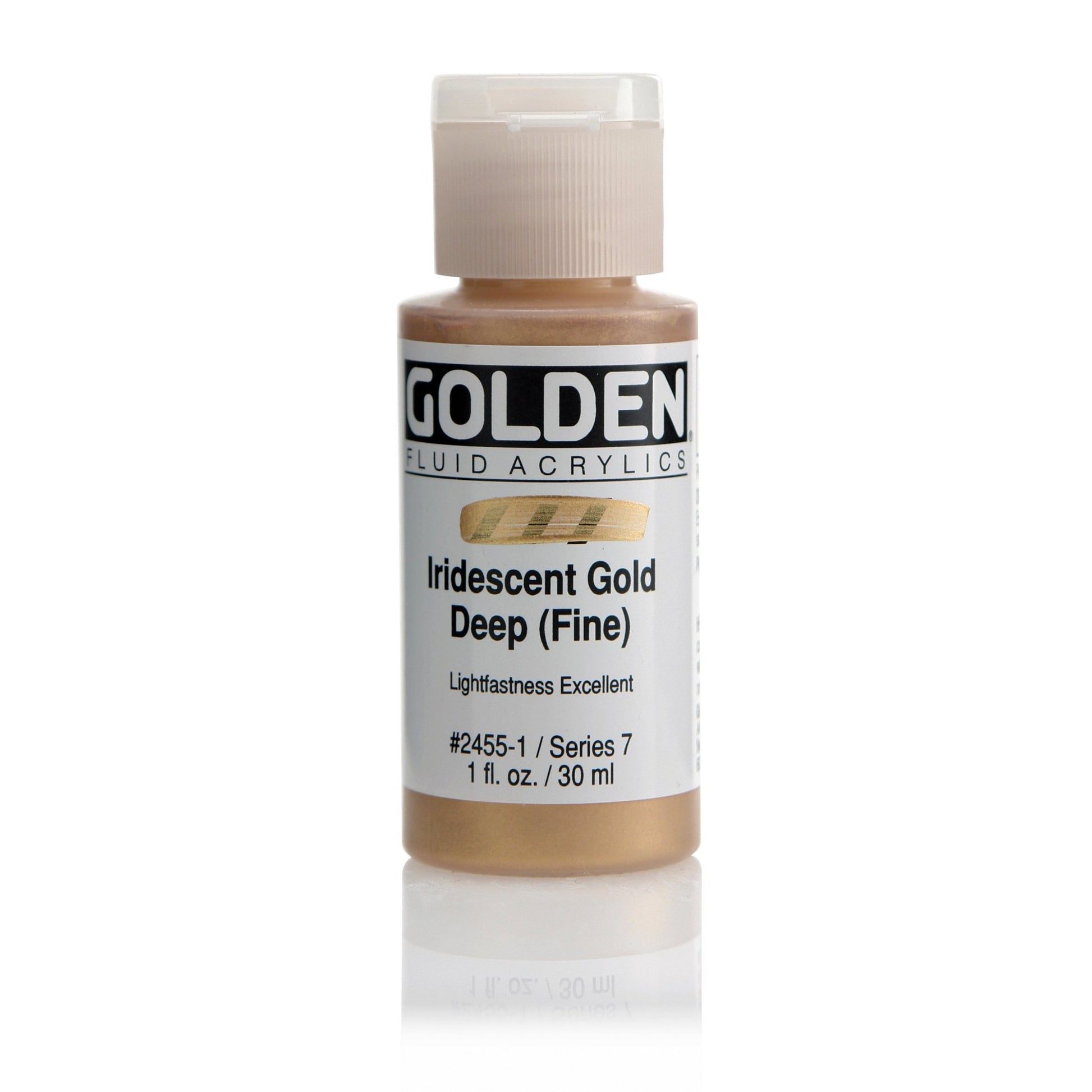 Golden Fluid Acrylic 30ml Iridescent Gold Deep (fine) - theartshop.com.au