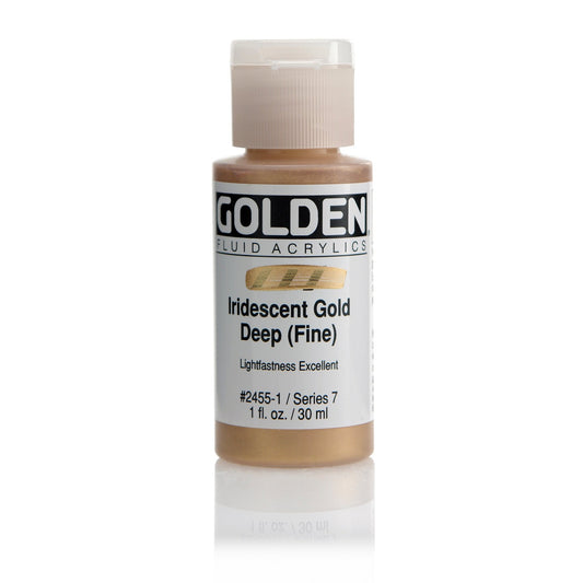 Golden Fluid Acrylic 30ml Iridescent Gold Deep (fine) - theartshop.com.au