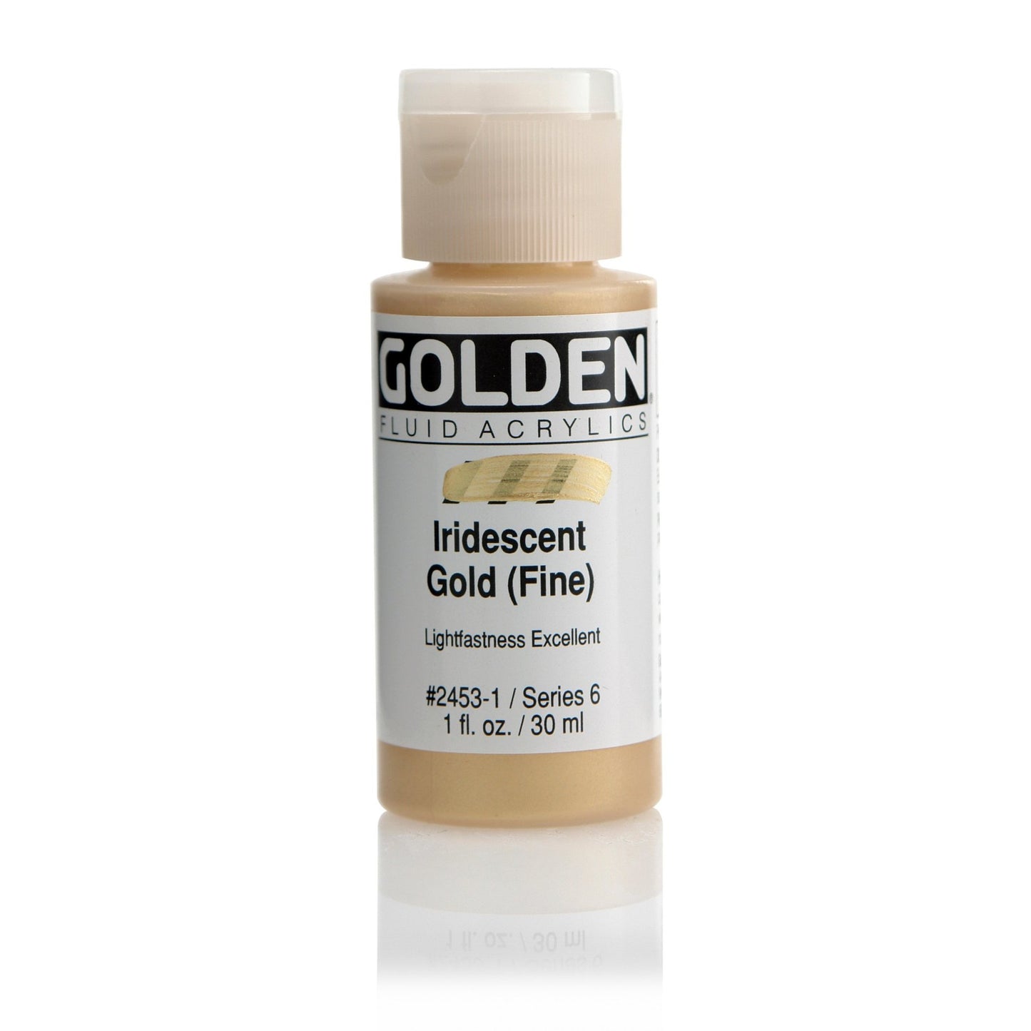 Golden Fluid Acrylic 30ml Iridescent Gold (fine) - theartshop.com.au