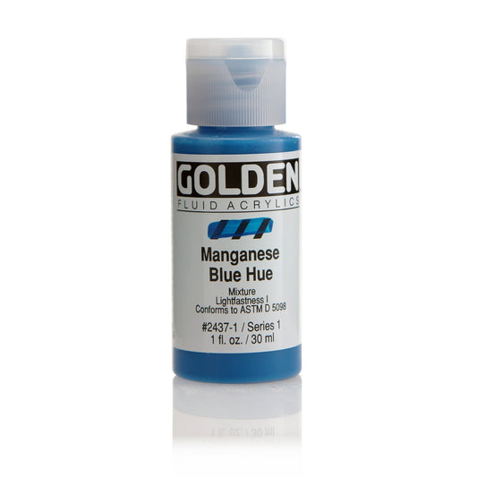 Golden Fluid Acrylic 30ml Manganese Blue Hue - theartshop.com.au