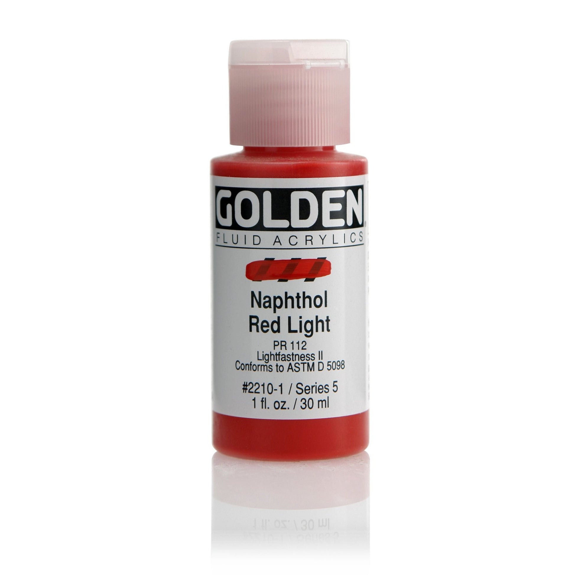 Golden Fluid Acrylic 30ml Napthol Red Light - theartshop.com.au