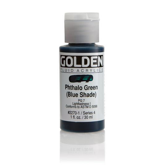 Golden Fluid Acrylic 30ml Phthalo Green Blue Shade - theartshop.com.au