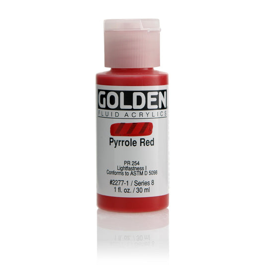 Golden Fluid Acrylic 30ml Pyrrole Red - theartshop.com.au