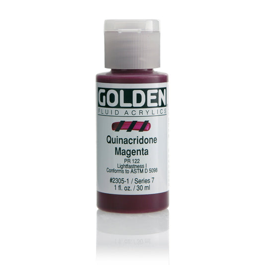 Golden Fluid Acrylic 30ml Quinacridone Magenta - theartshop.com.au