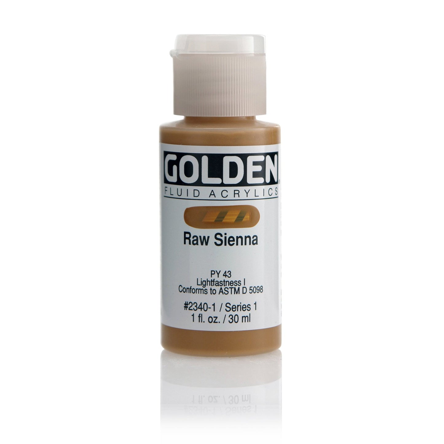 Golden Fluid Acrylic 30ml Raw Sienna - theartshop.com.au