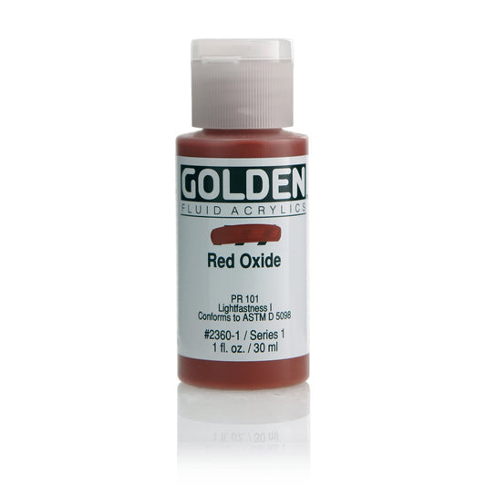 Golden Fluid Acrylic 30ml Red Oxide - theartshop.com.au