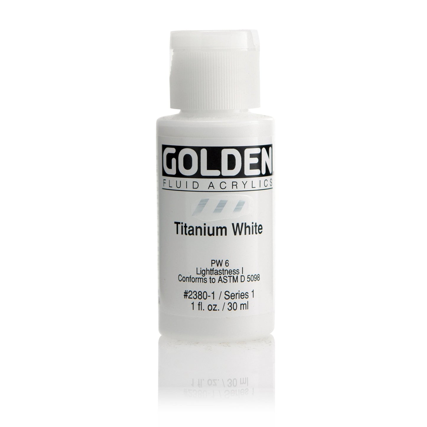 Golden Fluid Acrylic 30ml Titanium White - theartshop.com.au