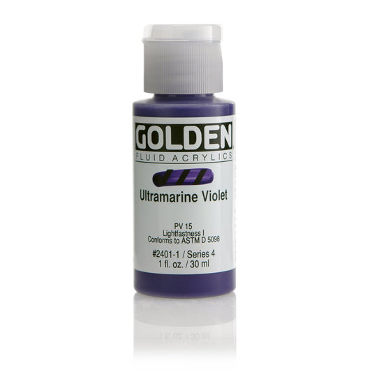 Golden Fluid Acrylic 30ml Ultramarine Violet - theartshop.com.au