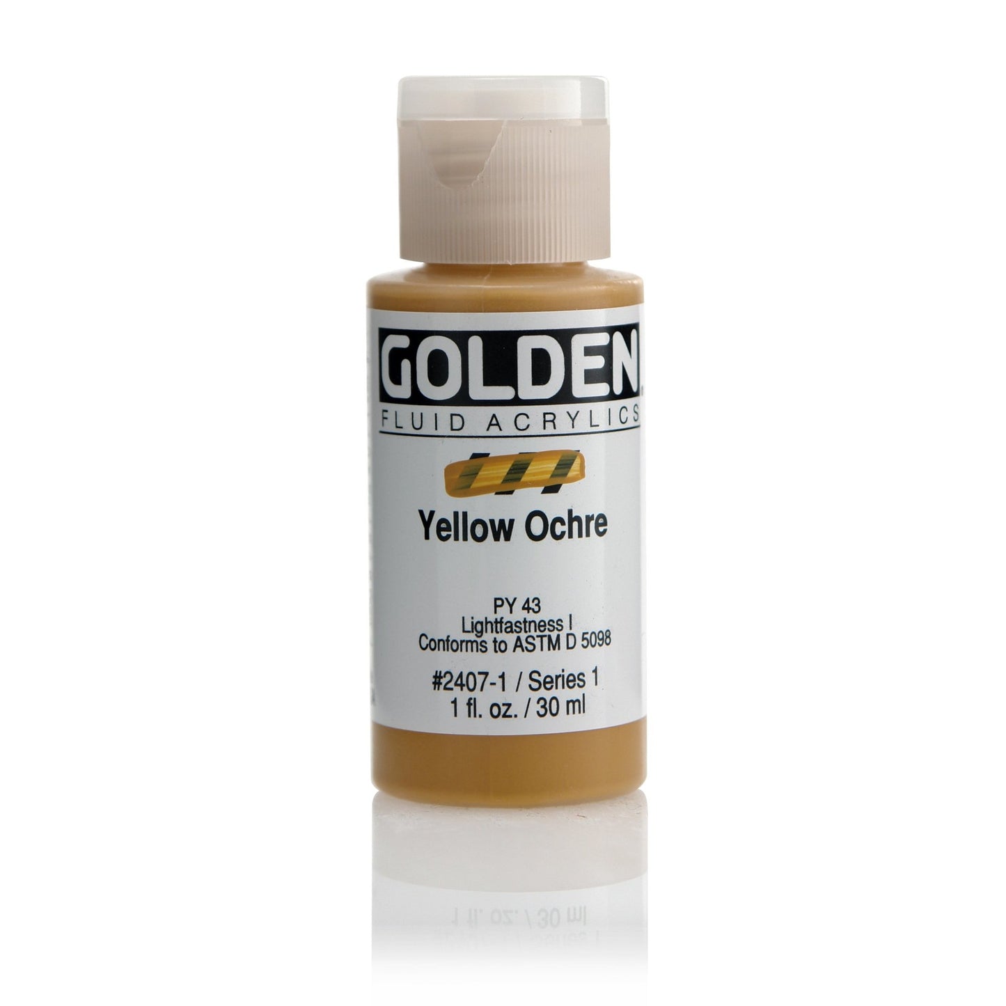 Golden Fluid Acrylic 30ml Yellow Ochre - theartshop.com.au