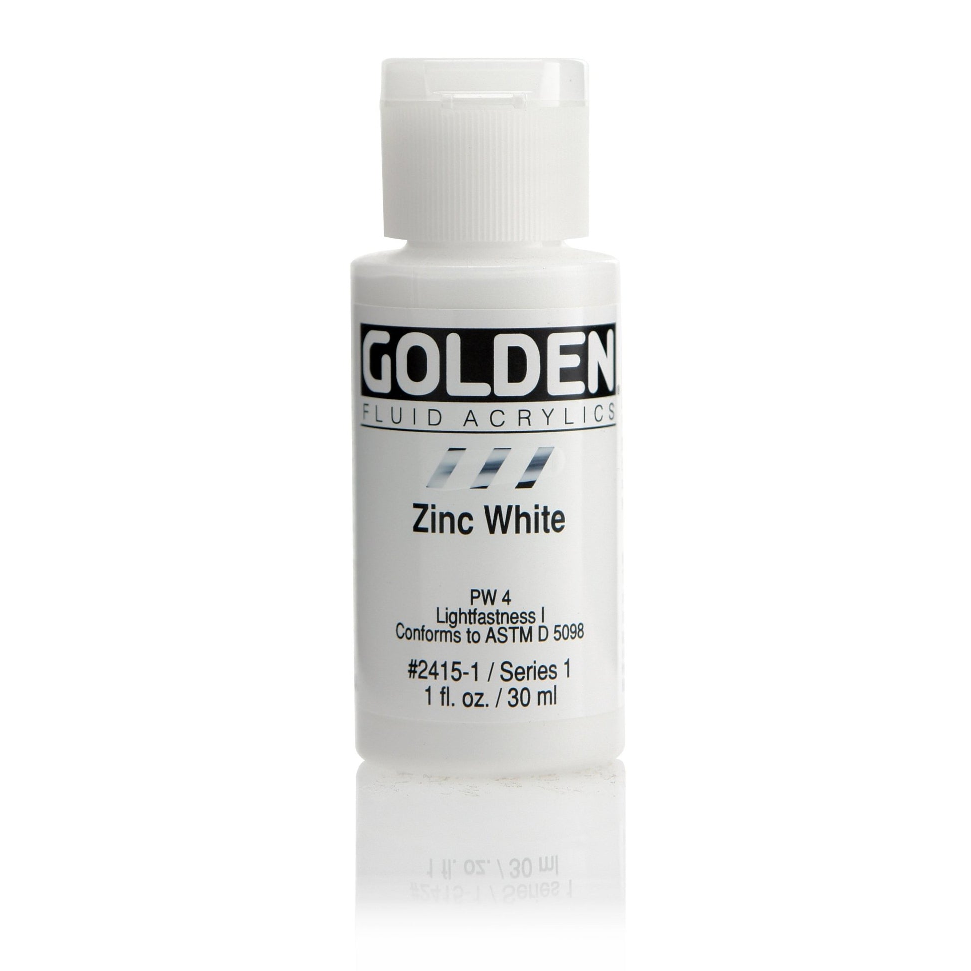 Golden Fluid Acrylic 30ml Zinc White - theartshop.com.au