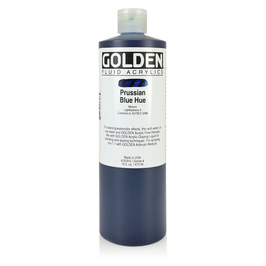 Golden Fluid Acrylic 473ml Prussian Blue Hue - theartshop.com.au