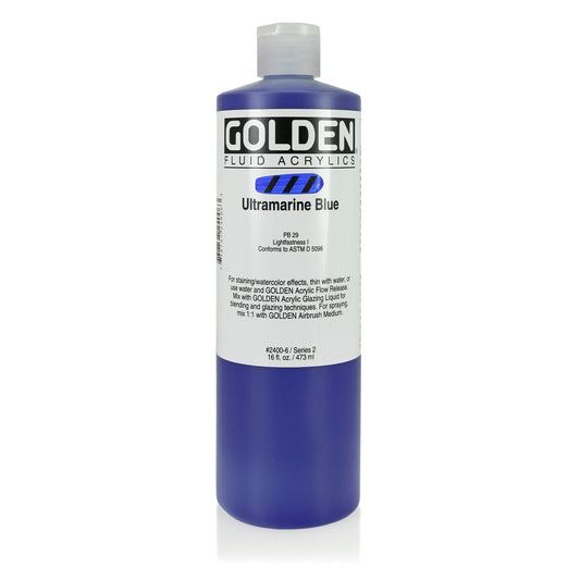 Golden Fluid Acrylic 473ml Ultramarine Blue - theartshop.com.au