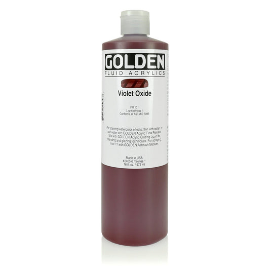 Golden Fluid Acrylic 473ml Violet Oxide - theartshop.com.au