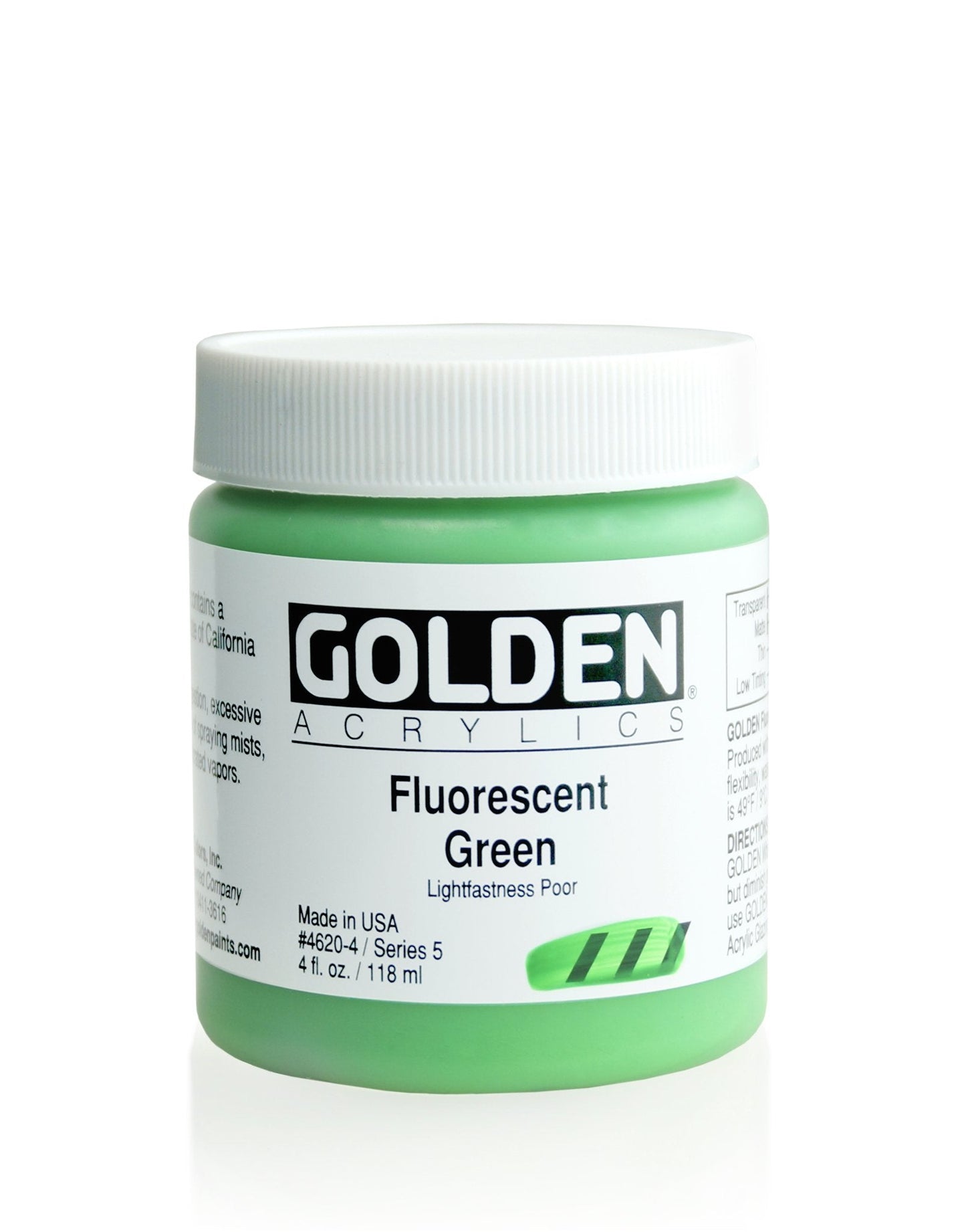 Golden Heavy Body Acrylic 118ml Fluoro Green - theartshop.com.au