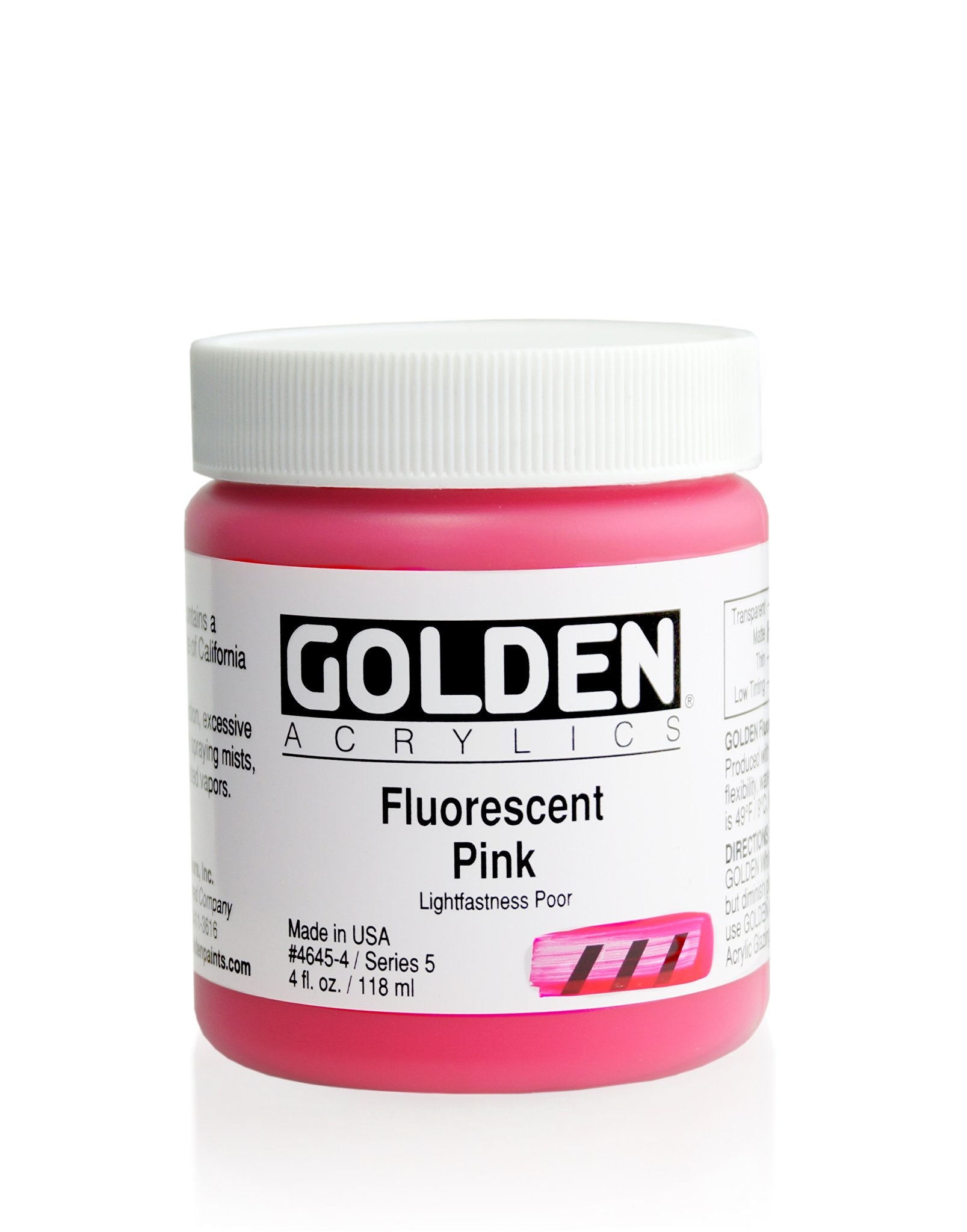 Golden Heavy Body Acrylic 118ml Fluoro Pink - theartshop.com.au