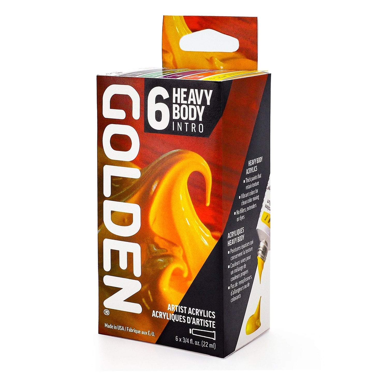 Golden Heavy Body Intro Set 6 x 22ml - theartshop.com.au