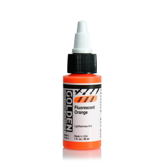 Golden Hi Flow Acrylic 30ml Fluorescent Orange - theartshop.com.au