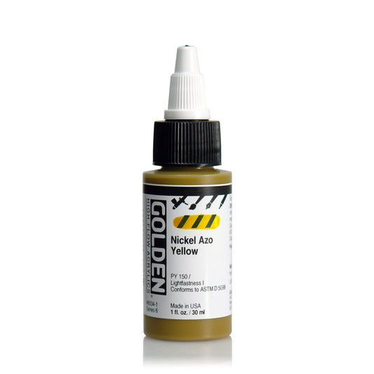 Golden Hi Flow Acrylic 30ml Nickel Azo Yellow - theartshop.com.au