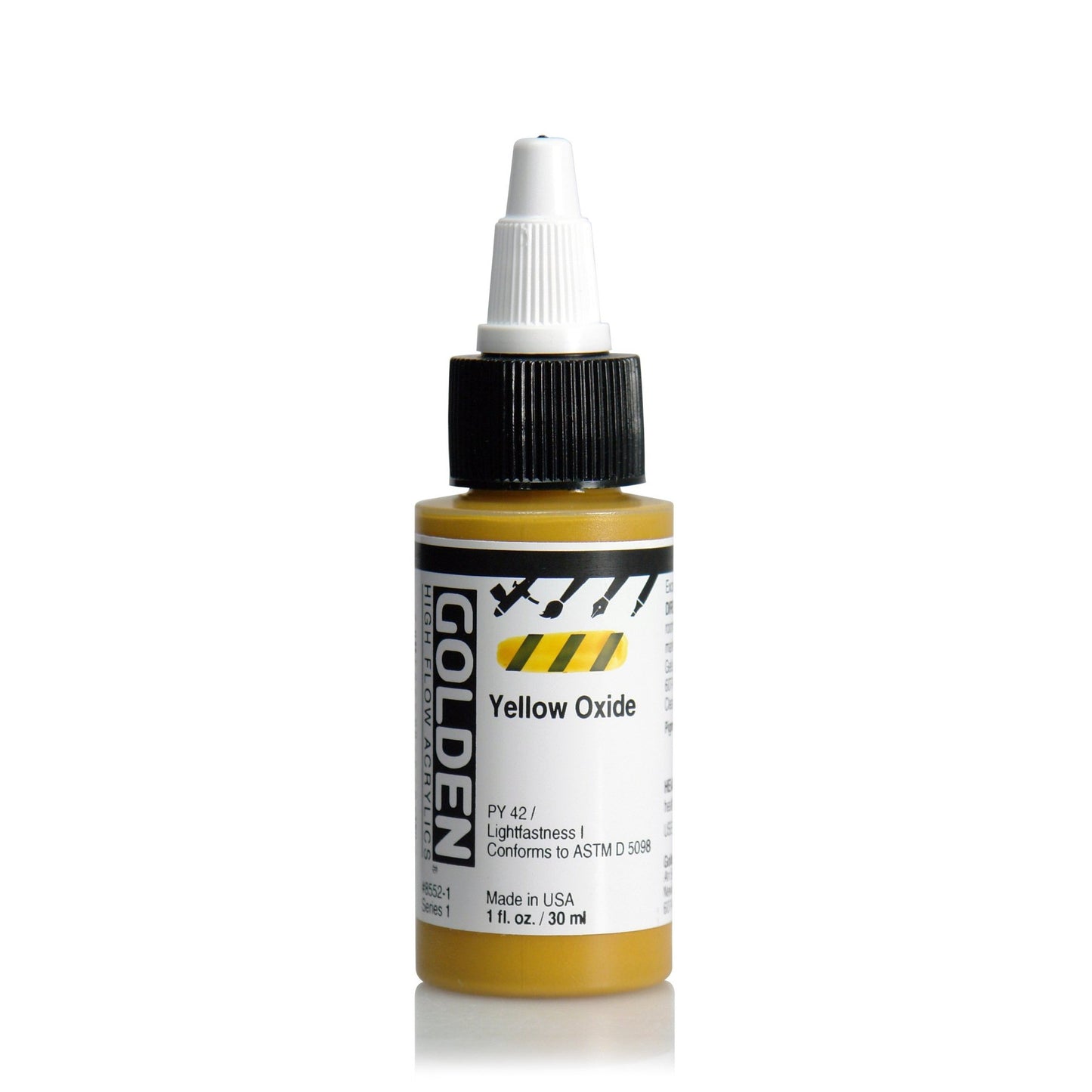 Golden Hi Flow Acrylic 30ml Yellow Oxide - theartshop.com.au