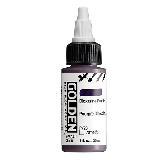 Golden High Flow Acrylic 30ml Dioxazine Purple - theartshop.com.au