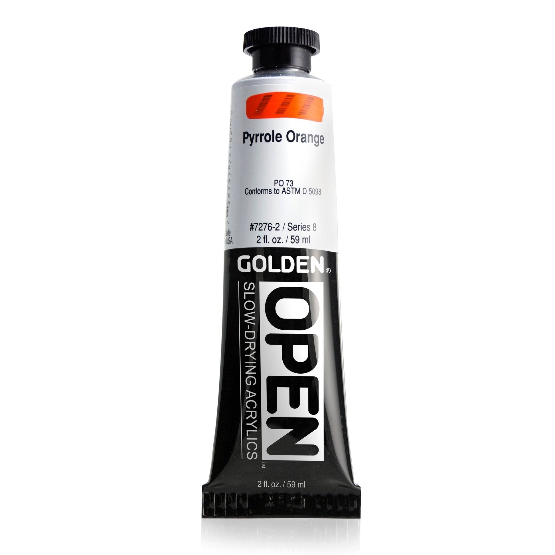 Golden Open Acrylics 59ml Pyrrole Orange - theartshop.com.au