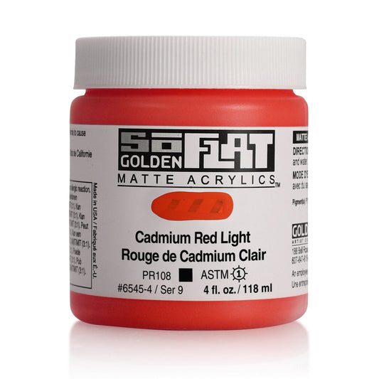 Golden SoFlat 118ml Cadmium Red Light - theartshop.com.au