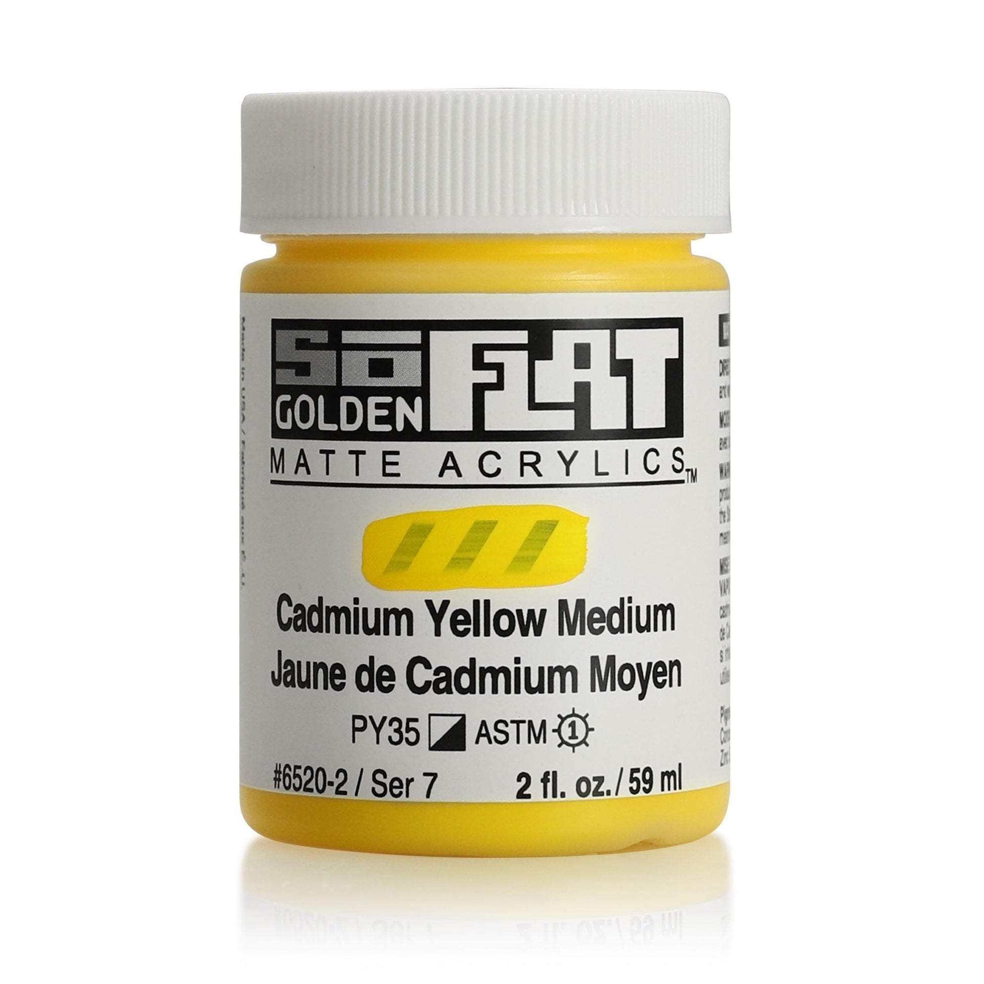 Golden SoFlat 59ml Cadmium Yellow Medium - theartshop.com.au